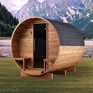 Fasssauna aus Thermoholz | Fasssauna aus Thermoholz LC 260