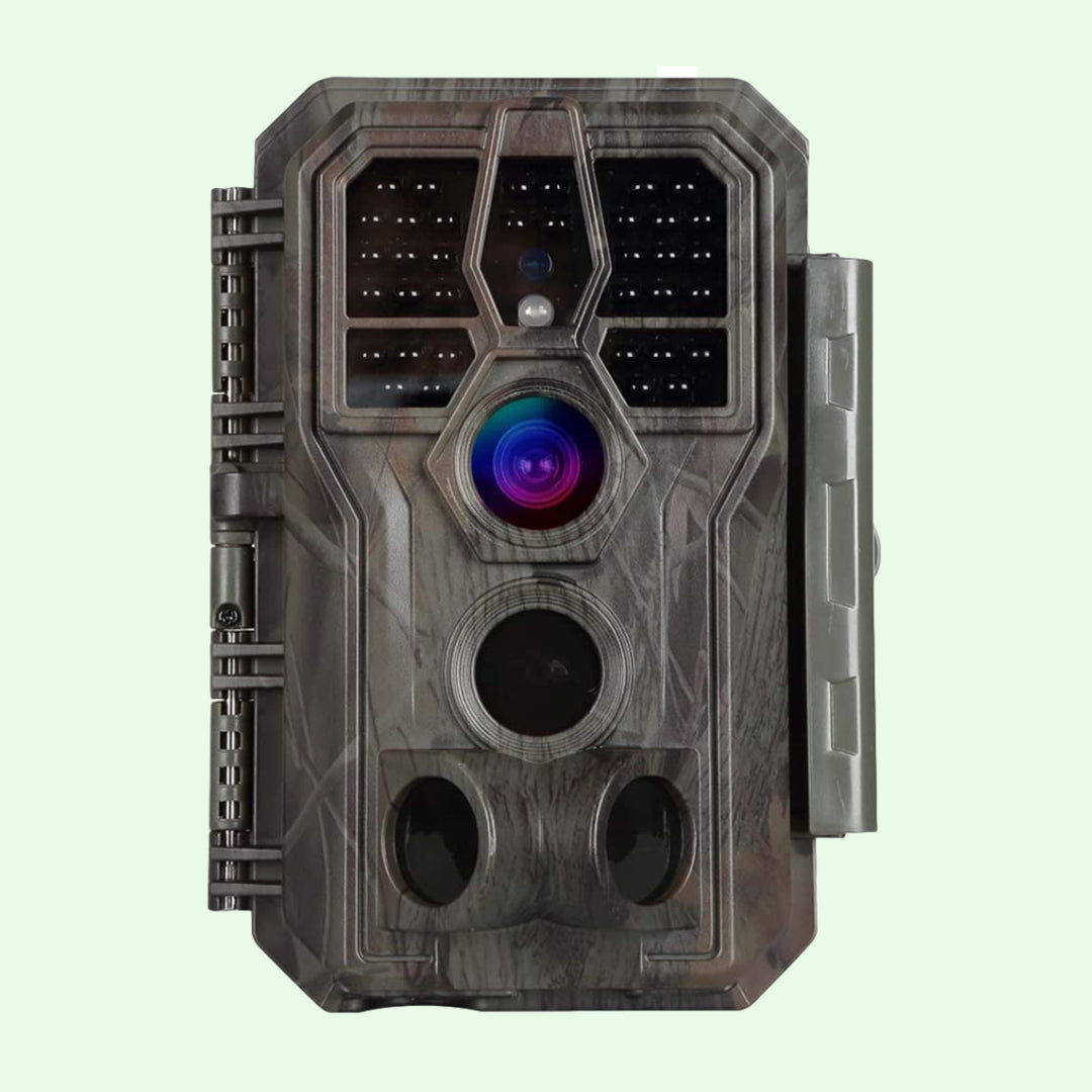 Wildkamera 64MP 1296p mit Audio und Bewegungsmelder Nachtsicht Max. Entfernung bis 100 Füße, 0,1s Trigger Geschwindigkeit , IP66 Wasserdichter| A280