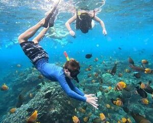 Save 5.00%! Blaue Lagune Schnorcheln mit Mittagessen und Wasserfall in Ubud