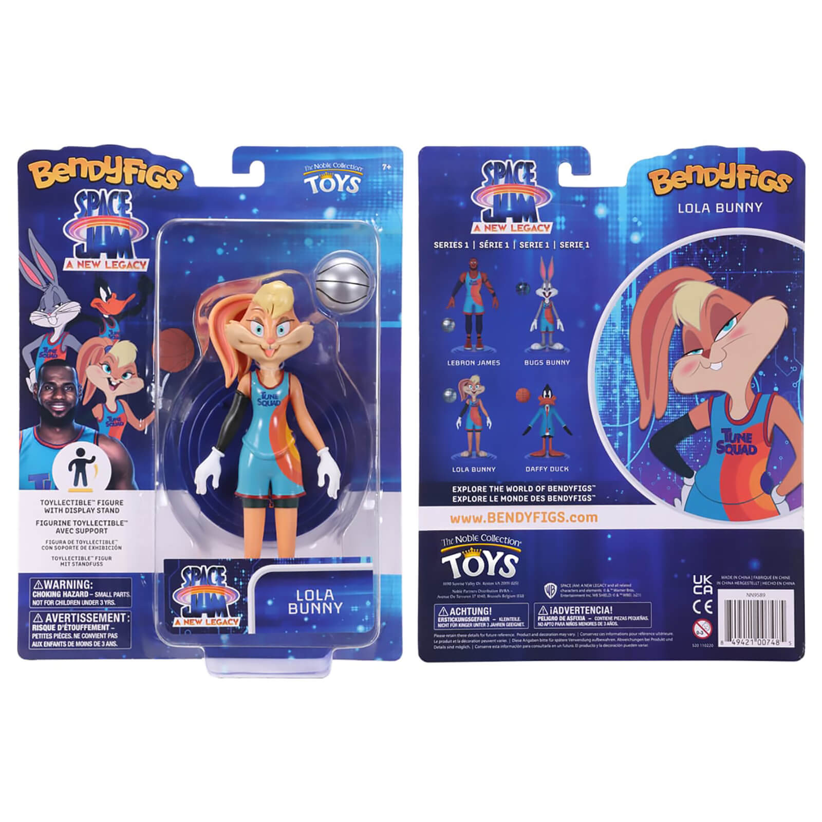Noble Collection Space Jam: A New Legacy Lola Bunny BendyFig 7.5 Inch Action Figure