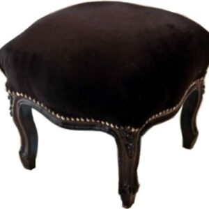 Casa Padrino Barock FuÃhocker Schwarz / Schwarz