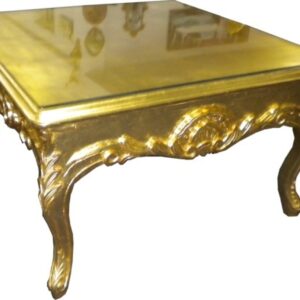 Casa Padrino Barock Beistelltisch Gold - Couch Tisch - Wohnzimmer Tisch - Couchtisch