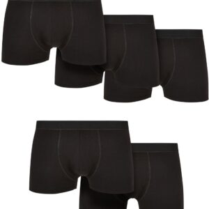 Urban Classics Solid Organic Cotton Boxer Shorts 5-Pack Boxershort schwarz