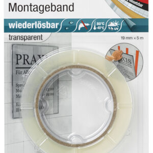 3M Scotch Montageband , wiederlösbar, , 19 mmx5 m, transparent