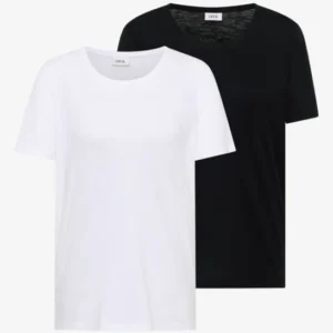 Basic T-Shirt mit Rundhals im 2er-Pack