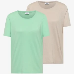 Basic T-Shirt mit Rundhals im 2er-Pack