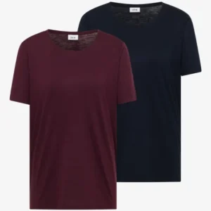 Basic T-Shirt mit Rundhals im 2er-Pack