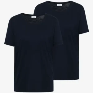 Basic T-Shirt mit Rundhals im 2er-Pack