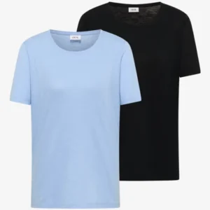Basic T-Shirt mit Rundhals im 2er-Pack