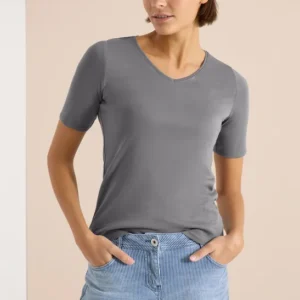 Basic T-Shirt aus Baumwolle