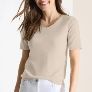 Basic T-Shirt aus Baumwolle