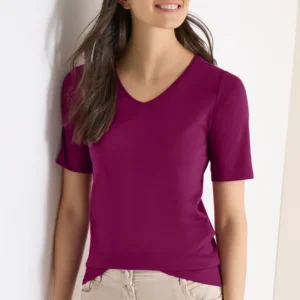 Basic T-Shirt aus Baumwolle