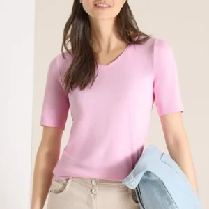 Basic T-Shirt aus Baumwolle