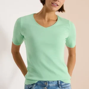 Basic T-Shirt aus Baumwolle