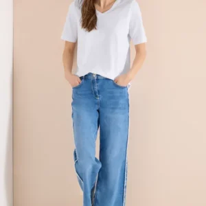 Basic T-Shirt mit Kurzarm und V-Neck