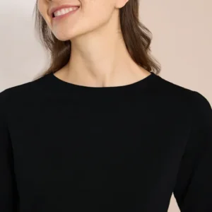 Basic T-Shirt mit U-Boot-Ausschnitt