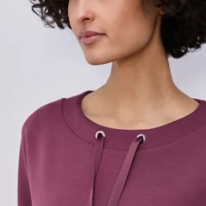 Dropped Shoulder Shirt im Silk-Look