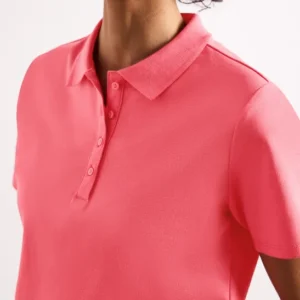 Kurzarm Poloshirt in Rippstruktur