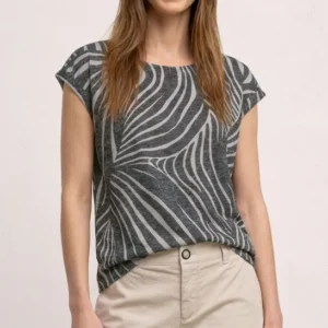 Dropped Shoulder Shirt im Ausbrenner-Look