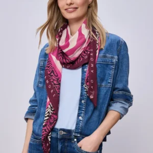 Tuch aus Modal mit Zebra-Print