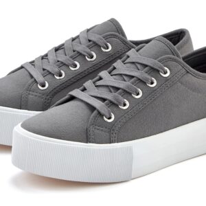 LASCANA Sneaker Schnürhalbschuh, Freizeitschuh aus Textil mit Plateausohle