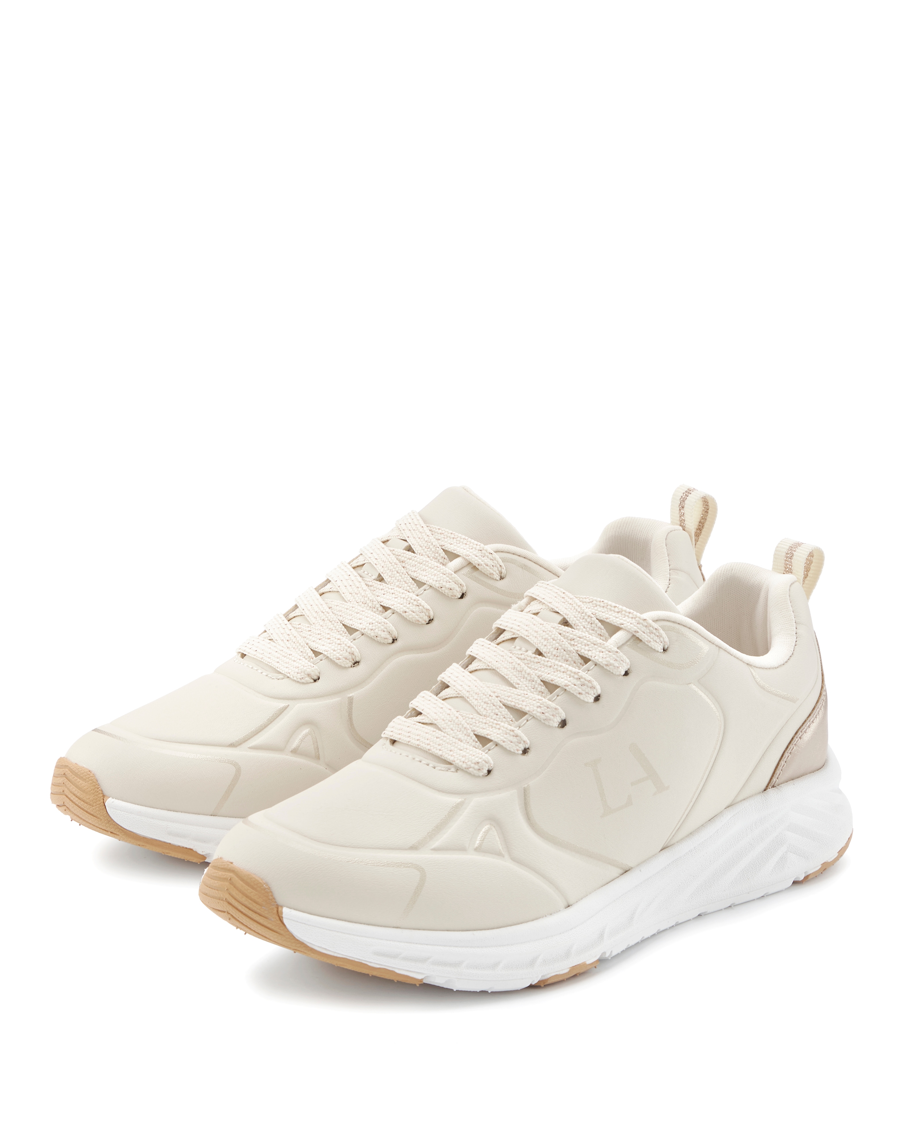 LASCANA Sneaker "Freizeitschuh, Schnürschuh, Turnschuhe," mit Farbakzenten VEGAN
