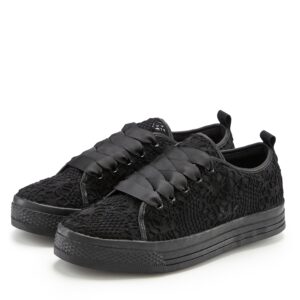 LASCANA Sneaker "Schnürhalbschuhe, Freizeitschuhe," mit leichter Plateausohle und Spitze VEGAN