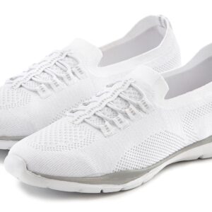 LASCANA Sneaker "Slipper, Halbschuh, Slip-On-Sneaker," aus leichtem Textil-Material VEGAN