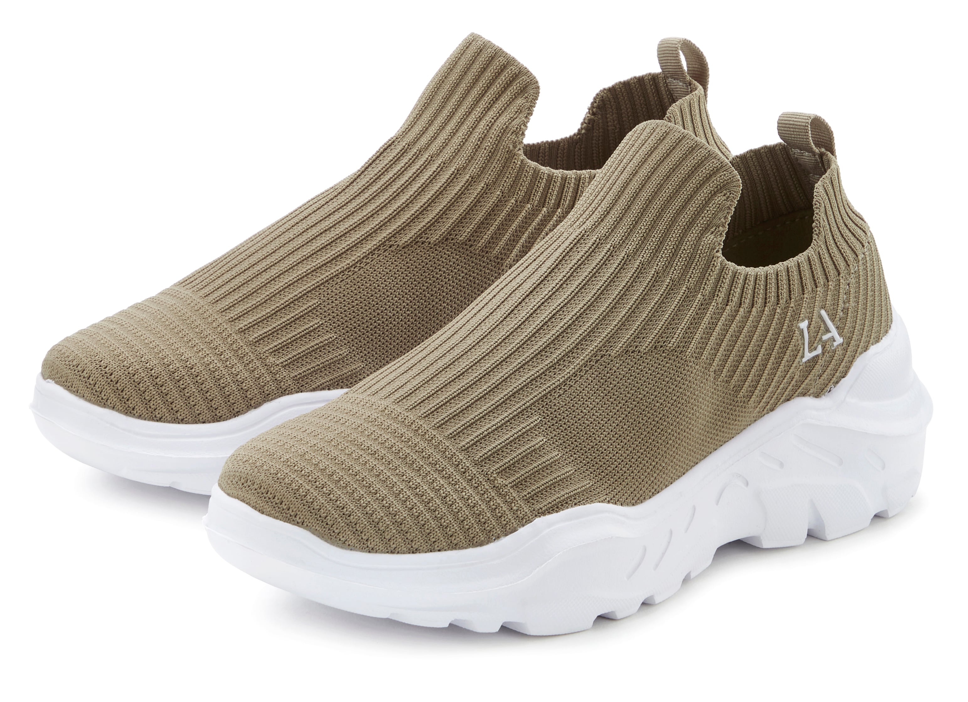 LASCANA Sneaker "Slip-On-Sneaker," Halbschuh, Slipper, Freizeitschuh zum Reinschlüpfen VEGAN