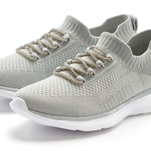 LASCANA Sneaker "Slip-On-Sneaker, Slipper, Freizeitschuh," mit modischer Glitzerschnürung VEGAN