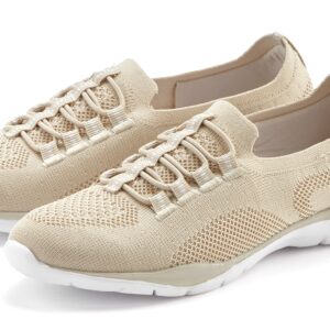 LASCANA Sneaker "Slipper, Halbschuh, Slip-On-Sneaker," aus leichtem Textil-Material VEGAN