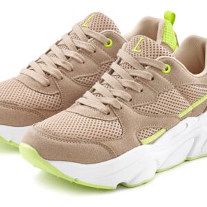 LASCANA Sneaker "Turnschuhe," Schnürhalbschuh, leichte Chunky-Sohle, herausnehmbare Innensohle
