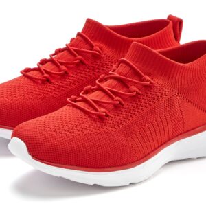 LASCANA Sneaker "Slipper, Halbschuh, Turnschuhe, Slip-On-Sneaker, bequem," zum Reinschlüpfen mit elastischen Schnürbändern ultraleicht VEGAN