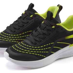 LASCANA Sneaker "Halbschuh, Schnürschuh, Freizeitschuh, Turnschuhe," aus Textil mit Farbakzenten