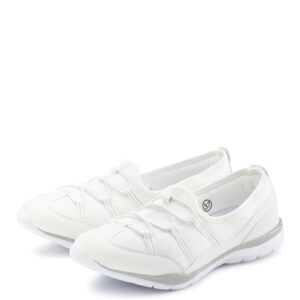 LASCANA Sneaker "Halbschuh, Freizeitschuh, Slipper, Slip-On-Sneaker," zum Reinschlüpfen mit elastischen Schnürbändern VEGAN