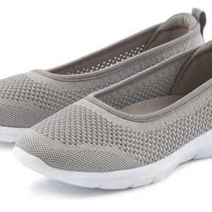 LASCANA Sneaker Ballerinas "Halbschuh, Slip-On-Sneaker," zum Reinschlüpfen VEGAN