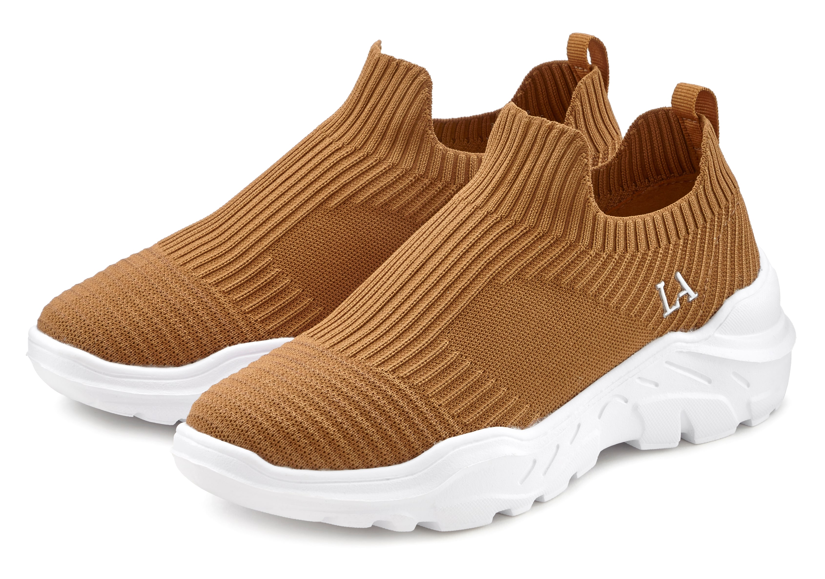 LASCANA Sneaker "Slip-On-Sneaker," Halbschuh, Slipper, Freizeitschuh zum Reinschlüpfen VEGAN