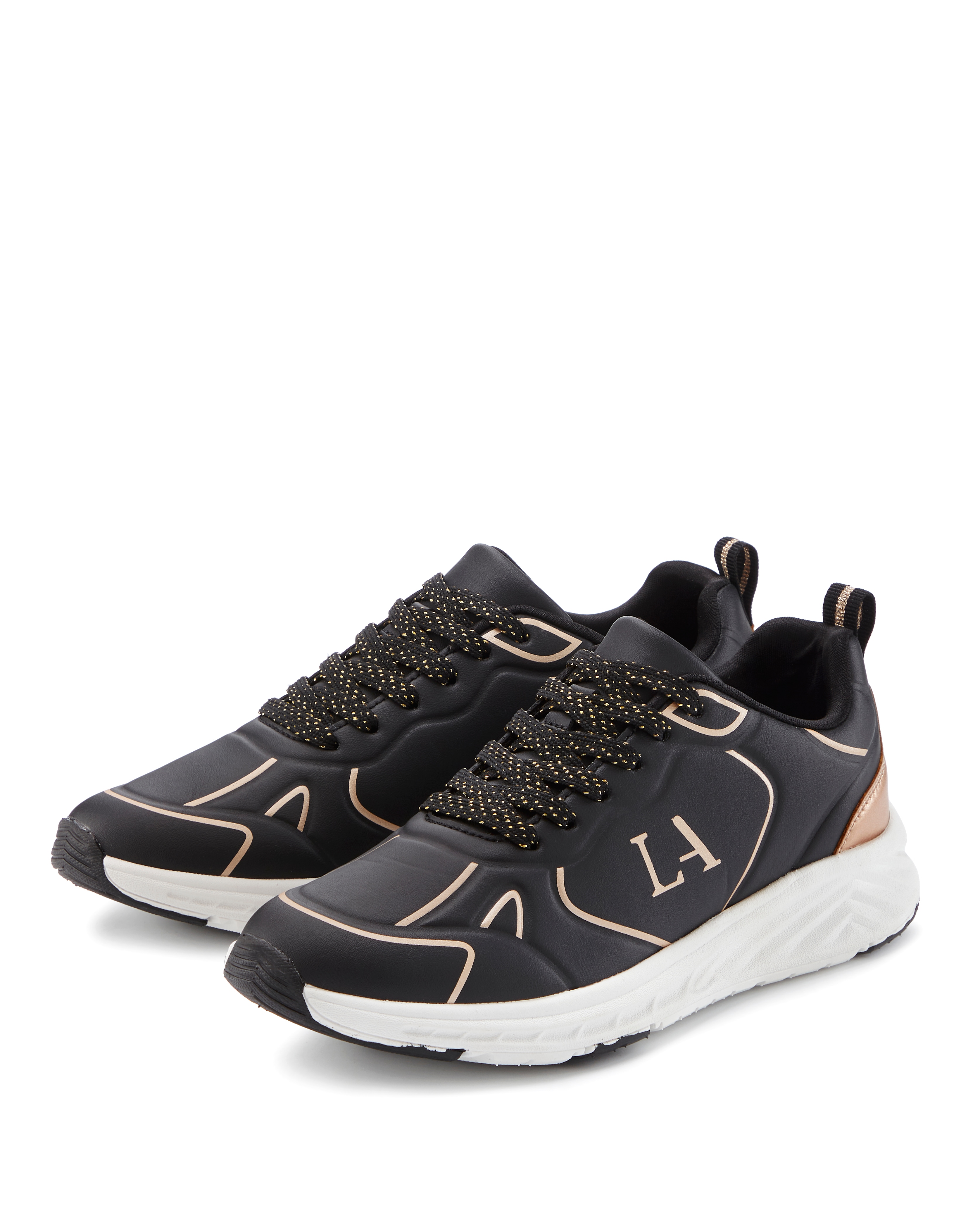LASCANA Sneaker "Freizeitschuh, Schnürschuh, Turnschuhe," mit Farbakzenten VEGAN