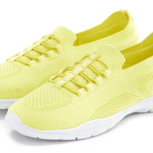 LASCANA Sneaker "Slipper, Halbschuh, Slip-On-Sneaker," aus leichtem Textil-Material VEGAN