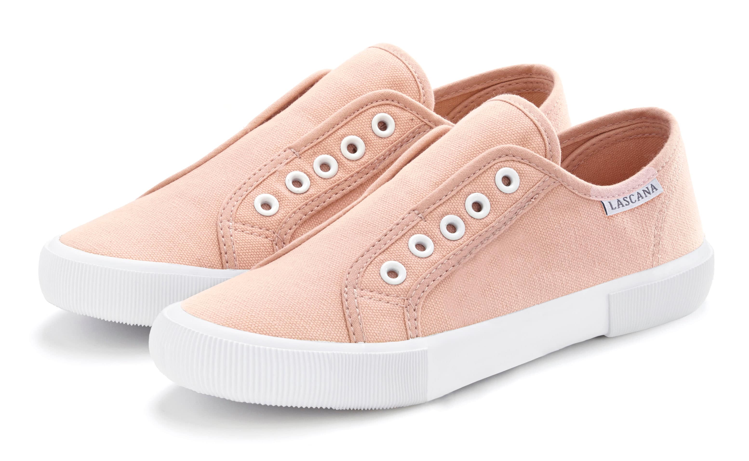 LASCANA Sneaker "Slip-On-Sneaker," Slipper, Halbschuh bequem zum Reinschlüpfen VEGAN