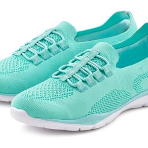 LASCANA Sneaker "Slipper, Halbschuh, Slip-On-Sneaker," aus leichtem Textil-Material VEGAN