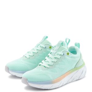 LASCANA Sneaker "Halbschuh, Turnschuh, Freizeitschuh," NEU mit modischen Farbdetails, Chunky Sohle & Mesh-Optik VEGAN