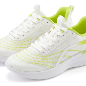 LASCANA Sneaker "Halbschuh, Schnürschuh, Freizeitschuh, Turnschuhe," aus Textil mit Farbakzenten