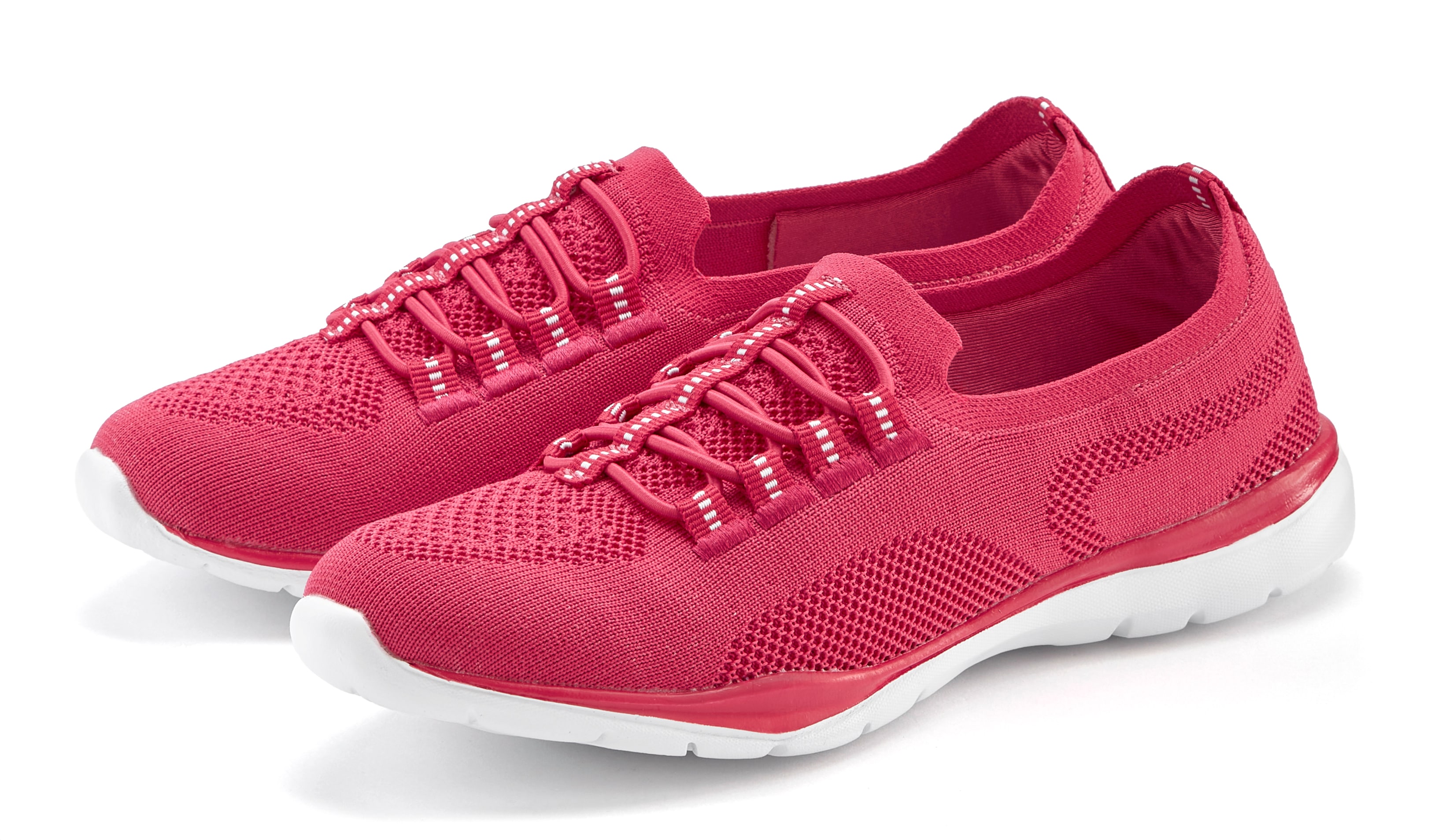LASCANA Sneaker "Slipper, Halbschuh, Slip-On-Sneaker," aus leichtem Textil-Material VEGAN