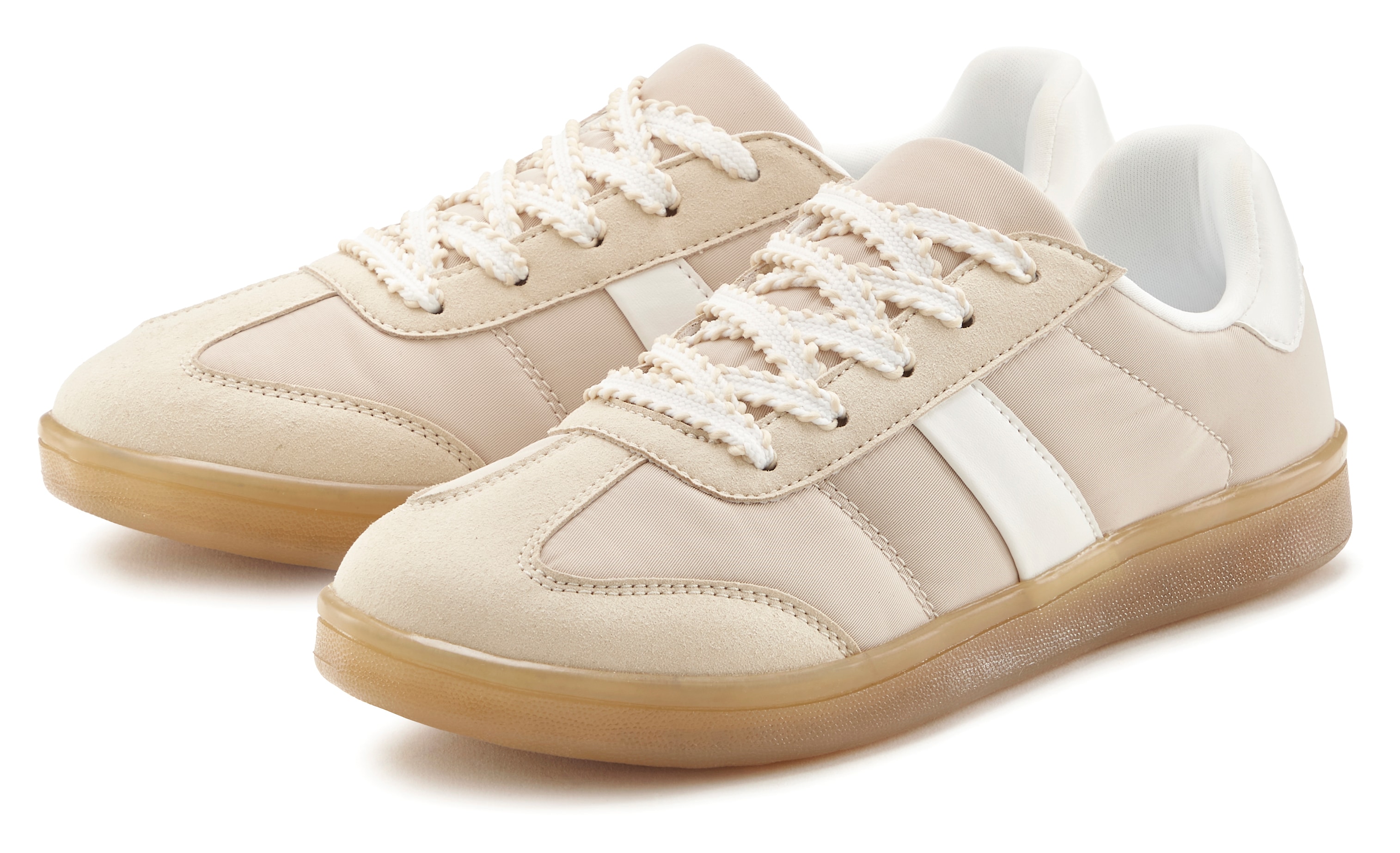 LASCANA Sneaker "Schnürschuh, Halbschuh, Freizeitschuh" mit angesagter Sohle VEGAN