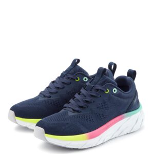 LASCANA Sneaker "Halbschuh, Turnschuh, Freizeitschuh," NEU mit modischen Farbdetails, Chunky Sohle & Mesh-Optik VEGAN