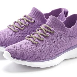 LASCANA Sneaker "Slip-On-Sneaker, Slipper, Freizeitschuh," mit modischer Glitzerschnürung VEGAN