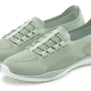 LASCANA Sneaker "Slipper, Halbschuh, Slip-On-Sneaker," aus leichtem Textil-Material VEGAN