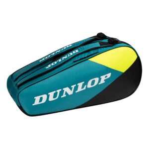 Dunlop SX Club Tennistasche 6er-Schwarz,Türkis