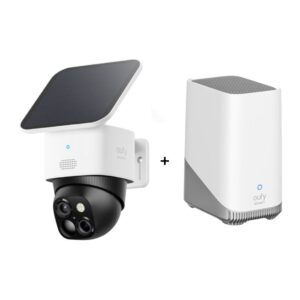 eufy SoloCam S340 - Dual Kamera Schwenk & Neige Outdoor Kamera + HomeBase 3